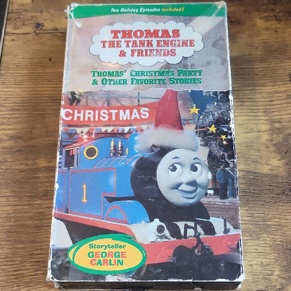 Thomas & Friends Festive VHS with Blue and Red Cover